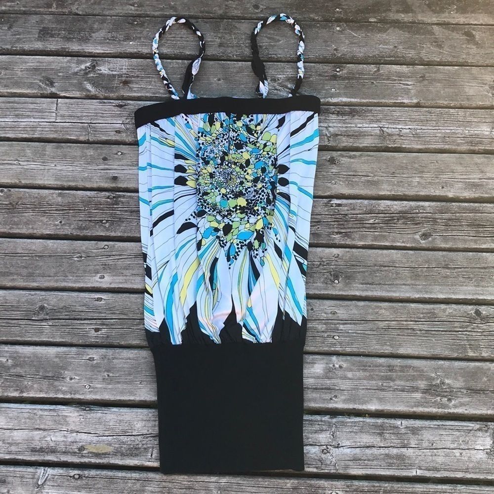 BEBE Silk/Spandex Printed Party Dress - Picture 4 of 11